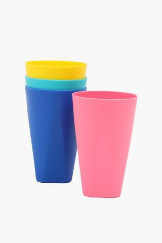 4 Pack Plastic Tumblers
