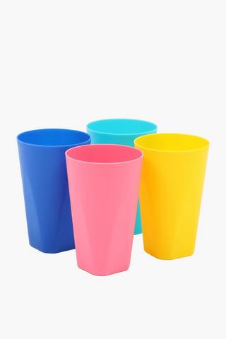 4 Pack Plastic Tumblers
