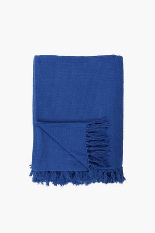 Cotton Basket Weave Throw 140x180cm