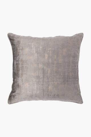 Velvet Fleck Feather Scatter Cushion, 60x60cm