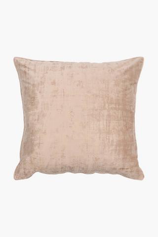 Velvet Fleck Feather Scatter Cushion, 60x60cm