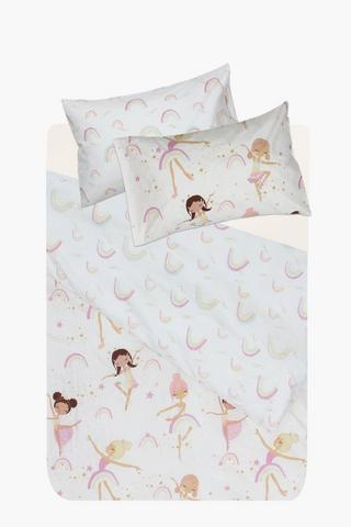 Soft Touch Ballerina Reversible Duvet Cover Set