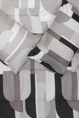 Soft Touch Printed Reversible Abstract Comforter Set
