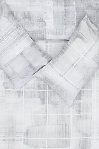 Premium Cotton Printed Abstract Check Duvet Cover Set