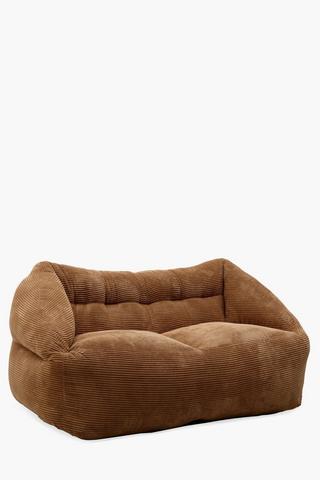 Corduroy Beanbag 2 Seater Couch