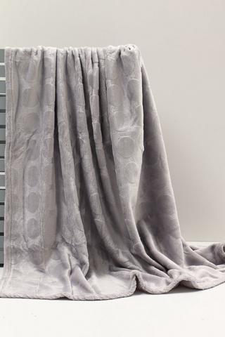 Polka Dot Embossed Blanket, 150x180cm