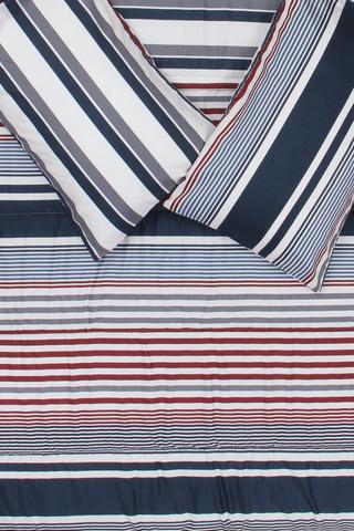 Soft Touch Printed Stripe Comforter Set