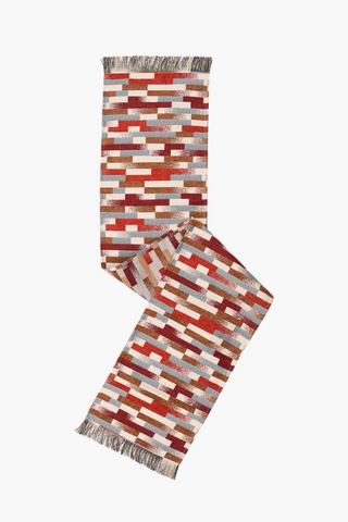 Chenille Block Table Runner