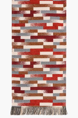 Chenille Block Table Runner