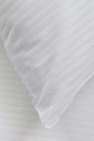 Premium Cotton Dobby Stripe 2 Pack Standard Pillowcase