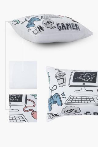 Soft Touch Eric Gamer Scatter Cushion, 30x50cm