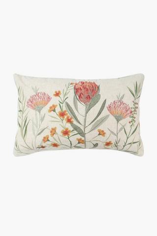 Embroidered Lola Pincushion Scatter Cushion, 40x60cm