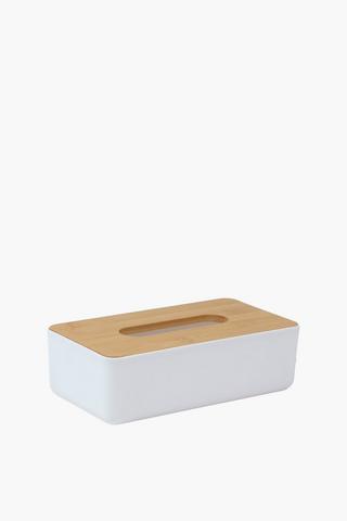 Bamboo Tissue Box With Lid