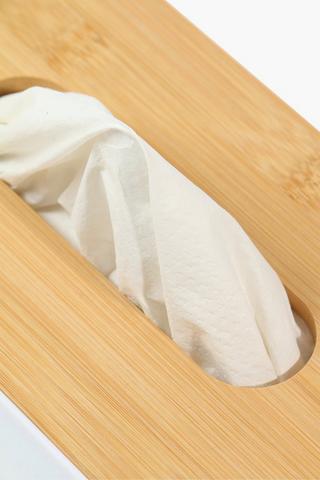 Bamboo Tissue Box With Lid