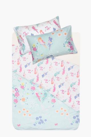 Soft Touch Ditsy Floral Reversible Duvet Cover Set
