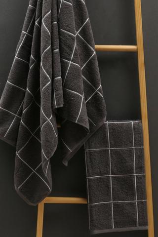 Cotton Jacquard Check Towel
