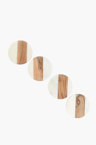 4 Pack Marble Coasters