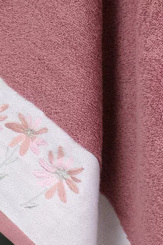 Embroidered Bellavista Cotton Hand Towel