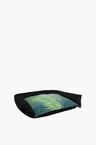 Palm Printed Pet Bed, Small