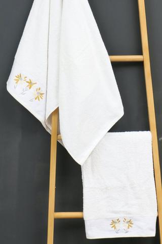 Embroidered Bellavista Cotton Bath Sheet Towel