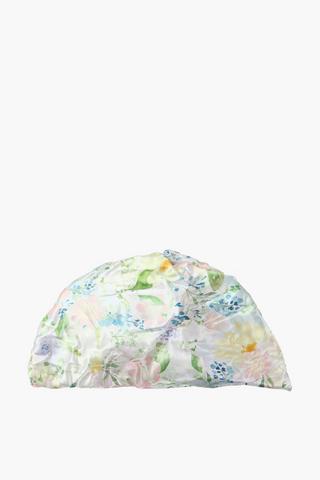 Kara Abstract Reversible Satin Bonnet