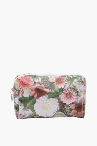 Printed Classic Botanical Toiletry Bag