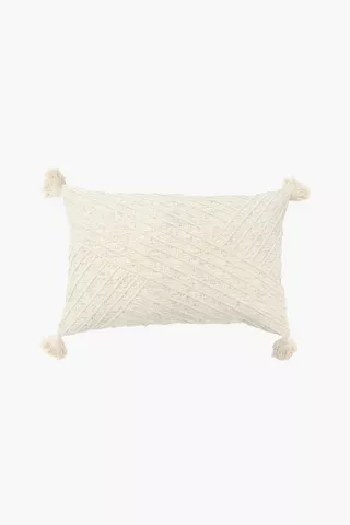 Embroidered Jimmi Cross Scatter Cushion 40x60cm