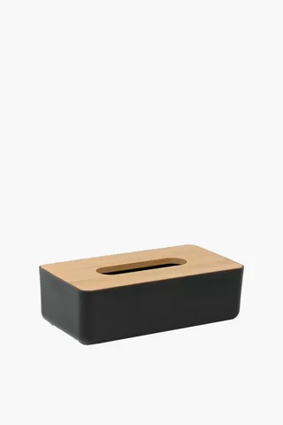 Bamboo Tissue Box With Lid