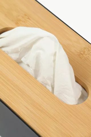 Bamboo Tissue Box With Lid