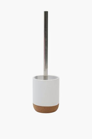 Woodpecker Ceramic And Cork Toilet Brush