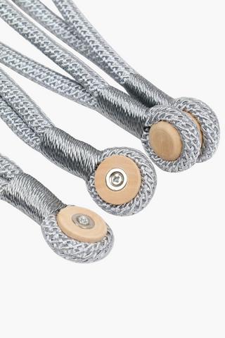 2 Pack Double Rope Magnetic Tie Back