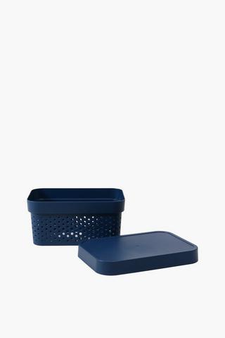 Plastic Dot Basket Small