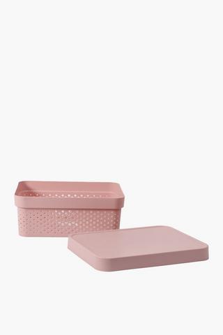Plastic Dot Basket Medium