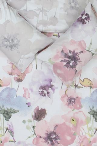 Premium Cotton Cosmos Floral Duvet Cover Set