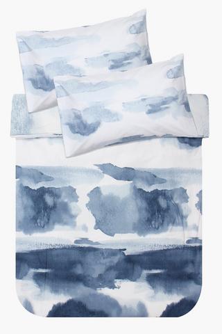 Cotton Mediterranean Abstract Duvet Cover Set