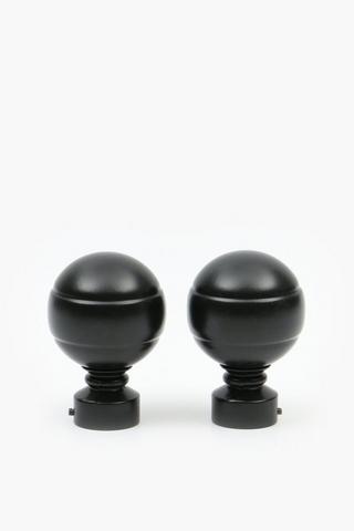 2 Pack Brushed Metal Finial, 25mm