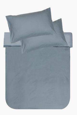 Soft Touch Embossed Geometric Duvet Cover Set