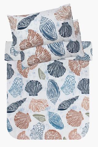 Soft Touch Printed Kei Shell Duvet Cover Set