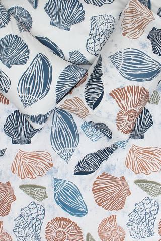 Soft Touch Printed Kei Shell Duvet Cover Set