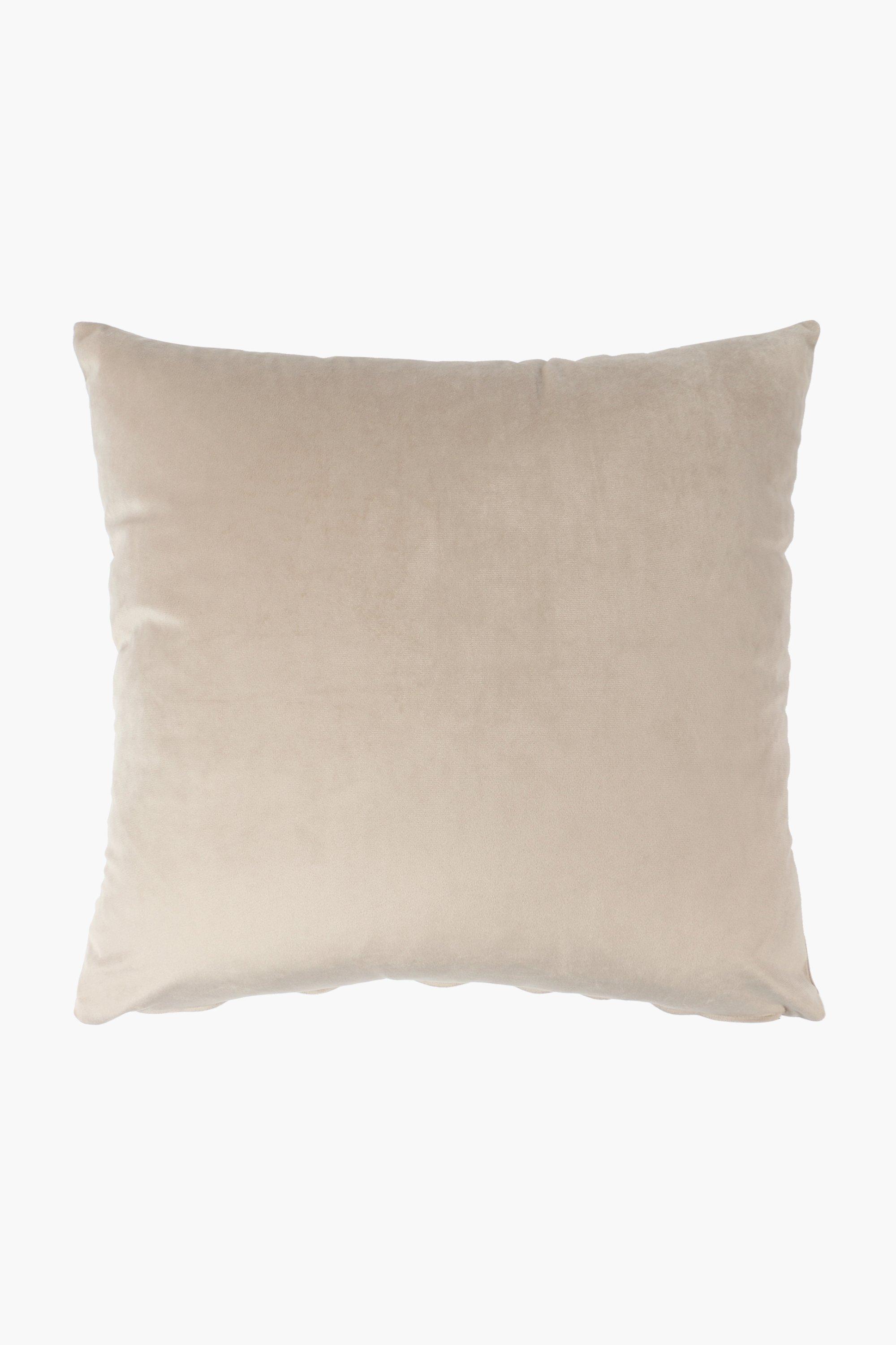 Yellow Velvet Round Scatter Cushion main image 0
