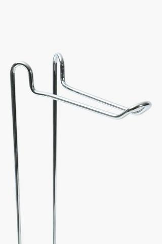 Chrome Bamboo Toilet Roll Holder
