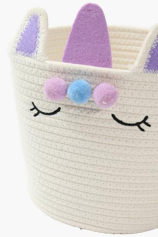 Rope Unicorn Utility Basket
