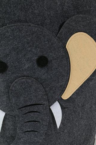 Elephant Felt Laundry Basket