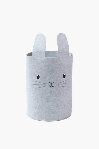 Bunny Felt Laundry Basket