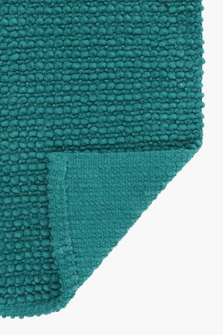 Cotton 2 Piece Textured Bobble Bath Mat Set