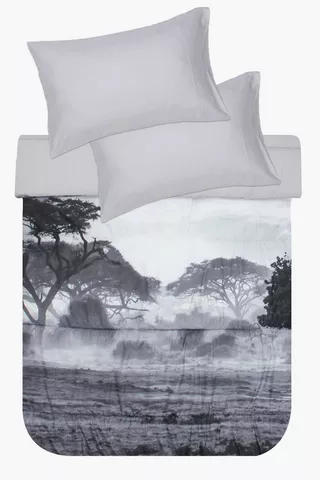 Soft Touch Printed Landscape Comforter Set