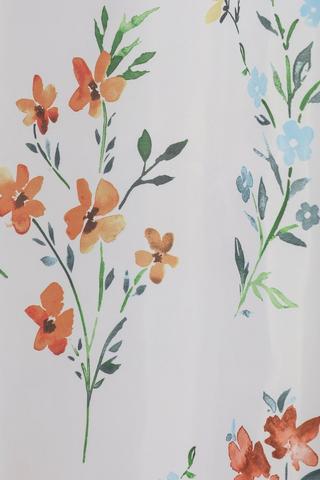 Printed Botanical Shower Curtain, 140x200cm