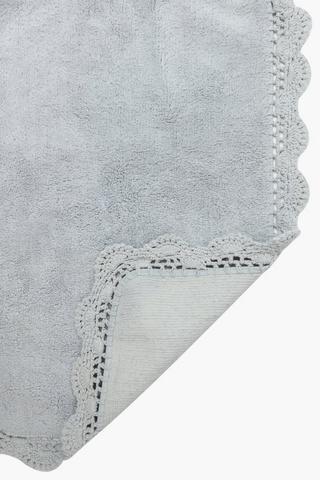 2 Piece Crochet Bath Mat Set