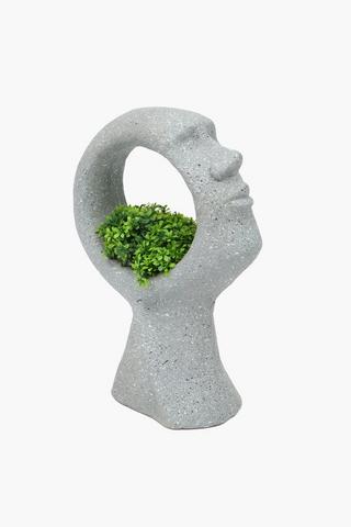 Circle Face Planter, 27x40cm