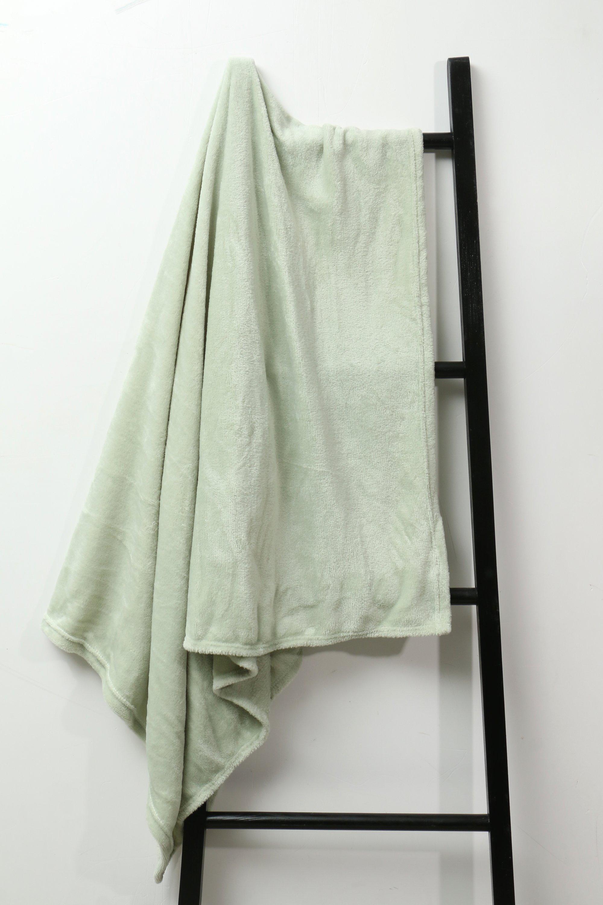 Brown Plush Flannel Queen Blanket